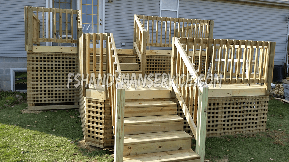 Two-level Deck in Lapeer County, MI.